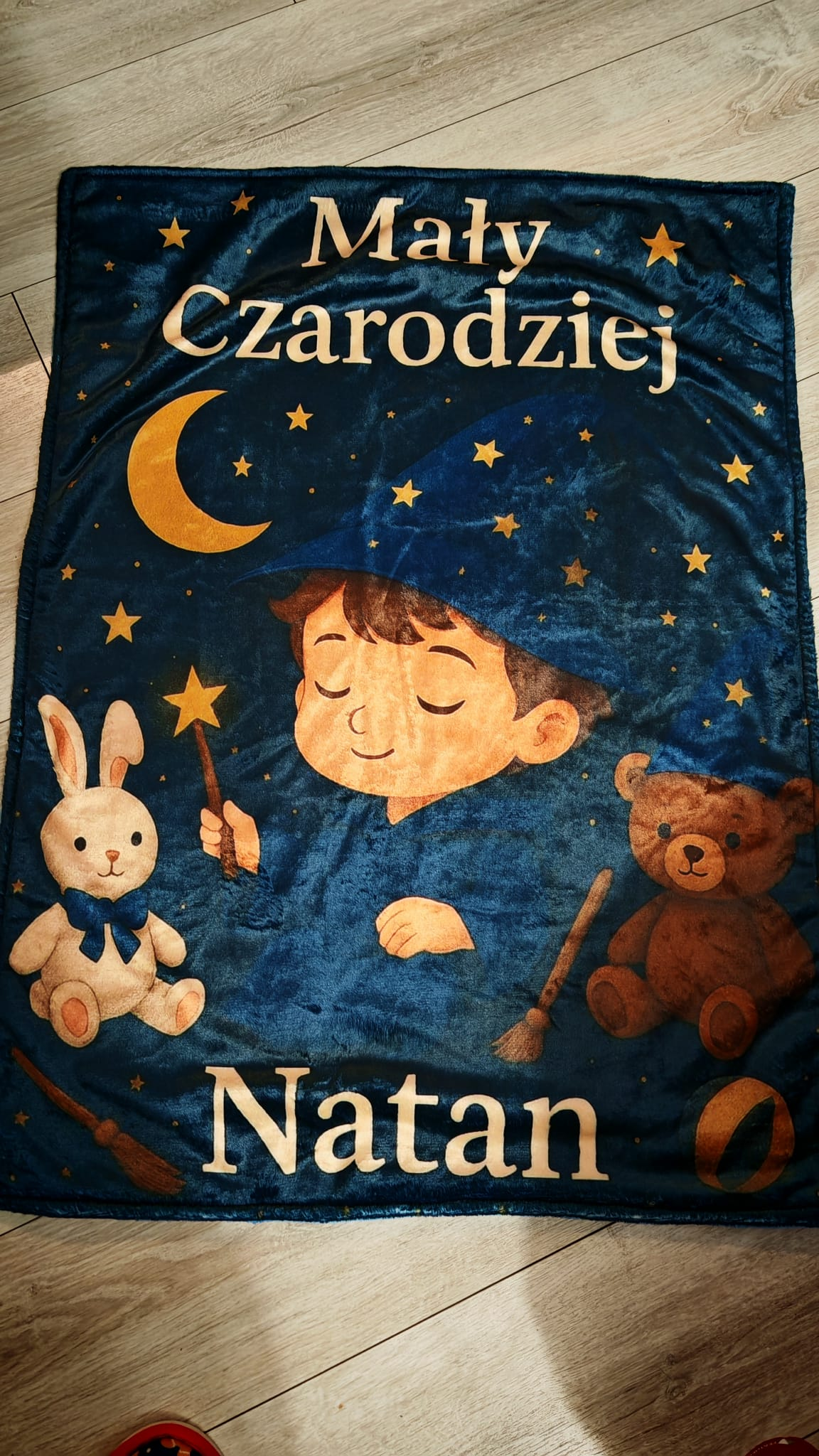 Kocyk dziecięcy z nadrukiem grafiki i imienia